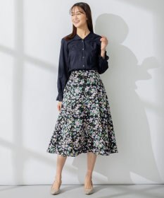 組曲 レースコンビセーラーカラー ブラウス