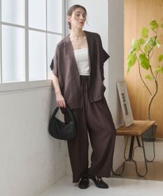 WEGO 【ANGIE VINTAGE】接触冷感イージーパンツ