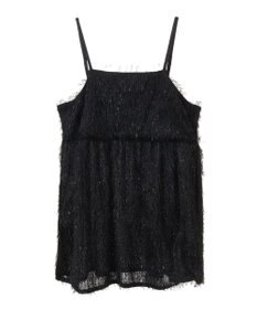 Green Parks ラメフリンジカットキャミソールビスチェ