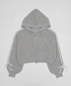 WEGO レースリボンニットパーカー