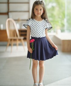 組曲 KIDS 【インパンツ付き】【110-140cm】フレアテレコ スカート