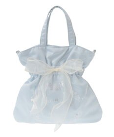 Maison de FLEUR シーシェルプリントリボン2Wayバッグ