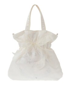 Maison de FLEUR シーシェルプリントリボン2Wayバッグ