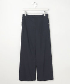 J.PRESS LADIES S 【セットアップ対応・洗える】セルロースリネンストレッチ ワイド パンツ