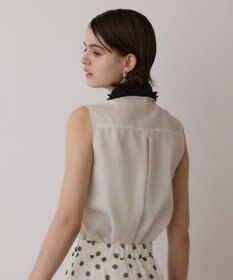 GRACE CONTINENTAL シアーメッシュノースリーブ