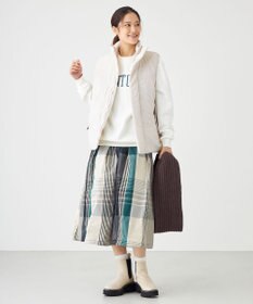 SHARE PARK LADIES メモリーチェックフレアスカート