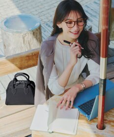 Tiaclasse 【本革】2WAYステッチハンドバッグ