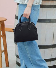 Tiaclasse 【本革】2WAYステッチハンドバッグ