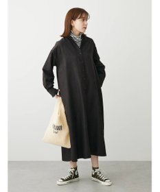 Green Parks マイクロピケシャツワンピース