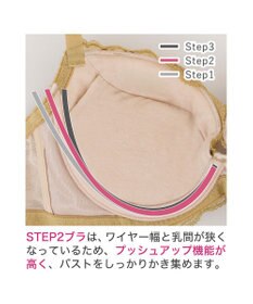 BRADELIS New York 【BRADELIS New York/ 育乳補整ブラ・STEP2 寄せる】ナオミステップ2ブラ24A1