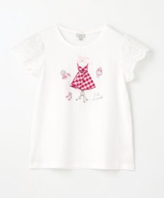 ANY KIDS ドレス アップリケ Tシャツ
