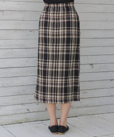 Tiaclasse 【洗える】カラミチェックスカート