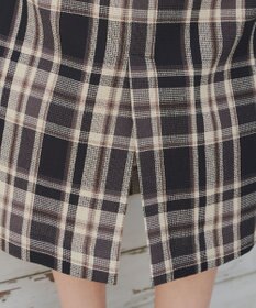 Tiaclasse 【洗える】カラミチェックスカート