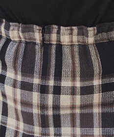 Tiaclasse 【洗える】カラミチェックスカート