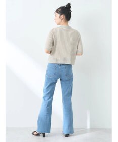 earth music&ecology ラインポロニットカーディガン