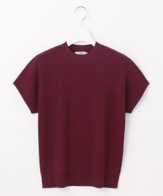 J.PRESS LADIES L 【洗える】レーヨンエリートストレッチ フレンチスリーブ ニット