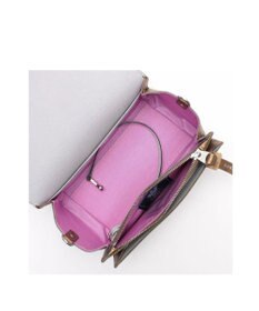 A.D.M.J. 【牛革】メタリックレザー/ラウンドターンロックショルダー