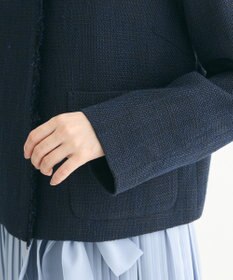 Green Parks ef-de ツイードノーカラージャケット