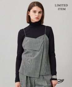 ICB L 【WEB限定・UVカット・洗える】ウール2WAYストレッチ キャミソールブラウス