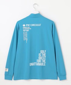 PW CIRCULUS 【吸水速乾 / UV遮蔽率99.5% UVカット / ストレッチ】【MEN】ハーフジップロングスリーブモックT ゴルフ