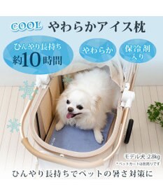 PET PARADISE ペットパラダイス やわらかアイス枕 水色 2025