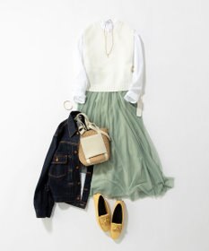 23区 【WEB限定/洗える】エアリーチュール スカート