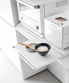 tower キッチン家電下スライドテーブル タワー W80 ホワイト