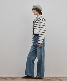 GRACE CONTINENTAL セーラーカラーニットトップ