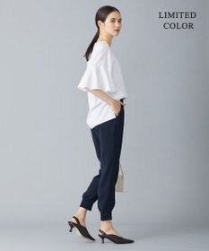 ICB 【WEB限定カラーあり・洗える】ライトダブルクロス ジョガーパンツ