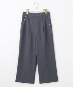 ANY SIS 【美人百花11月号掲載】パール調ポイントツイル パンツ
