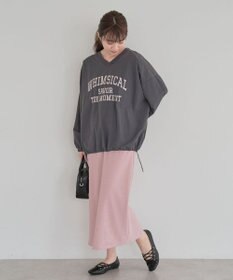 Green Parks ナイロンロゴＶネックプルオーバー