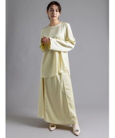 Te chichi 【Atelier Bonheur】サテンバックボタンブラウス(セットアップ可)《2025winter catalog item》