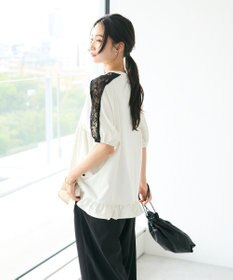 CRAFT STANDARD BOUTIQUE 接触冷感/UVカット/レースライン入りチュニック