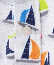 23区GOLF 【MEN/キングサイズ】【吸水速乾・UVケア】マルチヨットプリント 半袖ポロシャツ