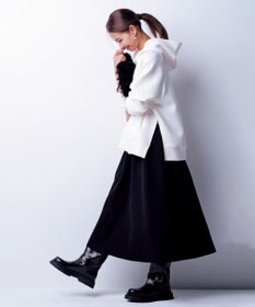 UNFILO 【WEB限定】BEAUTY FORM JERSEY サイドZIP フーディ