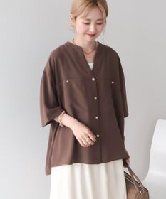 AMERICAN HOLIC 【WEB限定】ミリタリーWポケットスキッパーシャツ