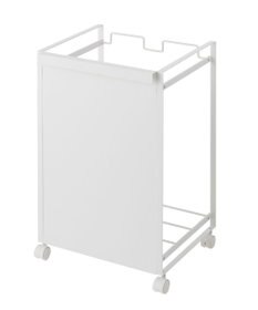 tower 目隠し分別ダストワゴン タワー 2分別  ホワイト