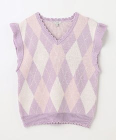 ANY KIDS アーガイル ニット ベスト