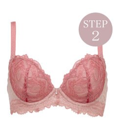 BRADELIS New York 【BRADELIS New York/ 育乳補整ブラ・STEP2 寄せる】ベルステップ2ブラ25A1 谷間を作ってキープ