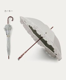 MOONBAT 【遮光/晴雨兼用日傘】POLO RALPH LAUREN(ポロ ラルフローレン) ストライプフリル 長傘 遮熱 UV