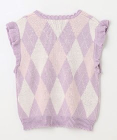 ANY KIDS アーガイル ニット ベスト