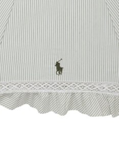 MOONBAT 【遮光/晴雨兼用日傘】POLO RALPH LAUREN(ポロ ラルフローレン) ストライプフリル 長傘 遮熱 UV