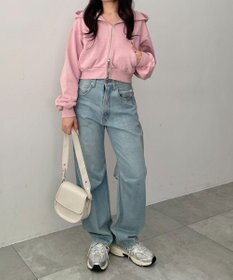 WEGO ショートZIPパーカー