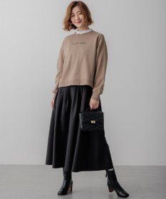 23区 S 【一部店舗限定/洗える】クリアコットンテリー セットアップ ロゴ スウェット