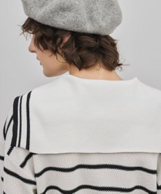 GRACE CONTINENTAL セーラーカラーニットトップ