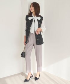 Feroux 【セットアイテム】美シルエット ブラウス×パンツ セットアップ