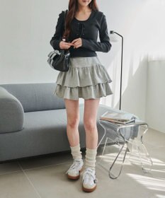 WEGO スウェットフリルスカパン