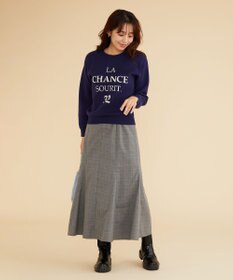 Feroux 【古畑星夏さん着用】レタードニット プルオーバー