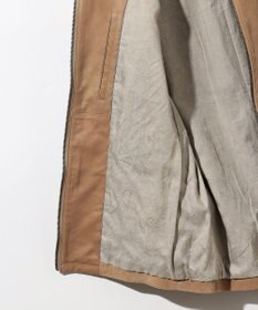 JOSEPH ABBOUD 【スプリングレザー/スウェード】ゴートスウェード シングルライダース ジャケット