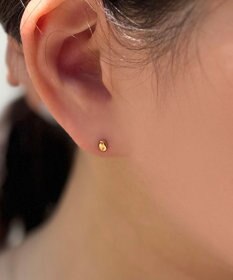 Phoebe 【金属アレルギー対応】メタルビーンズピアス　ゴールド/サージカルステンレス